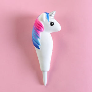New Squishy Antistress Toys Ice Cream Hot Dog Unicorn Slow Rising Pen Cap Soft Squeeze Pen Stress Relief Toy Children's Day Gift